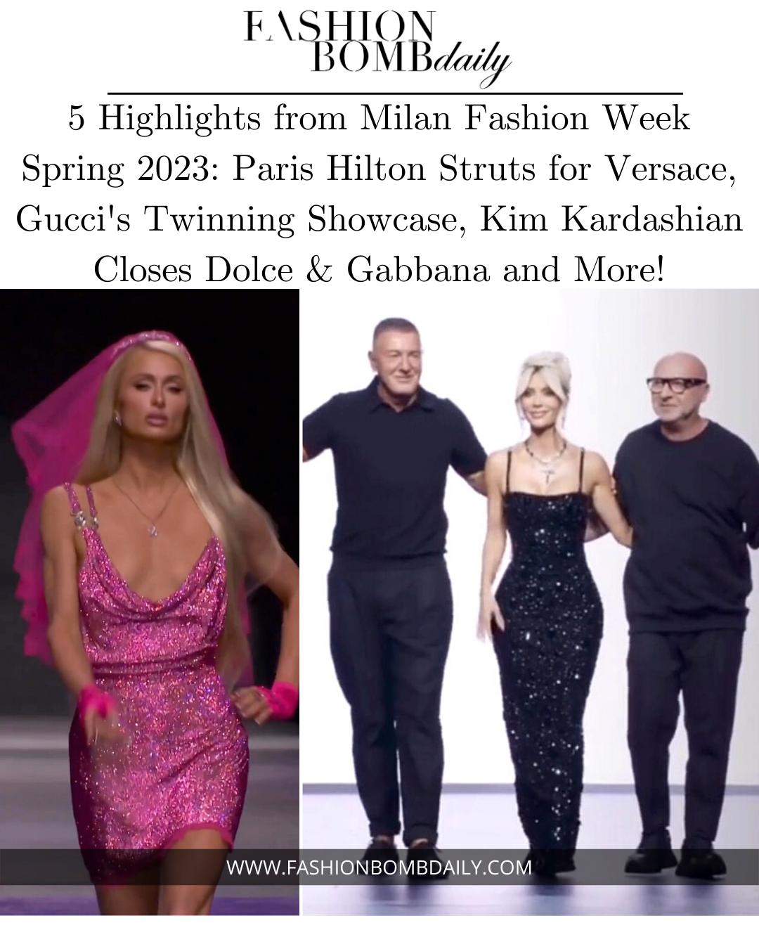 Milan Fashion Week Spring 23: Kim Kardashian and More