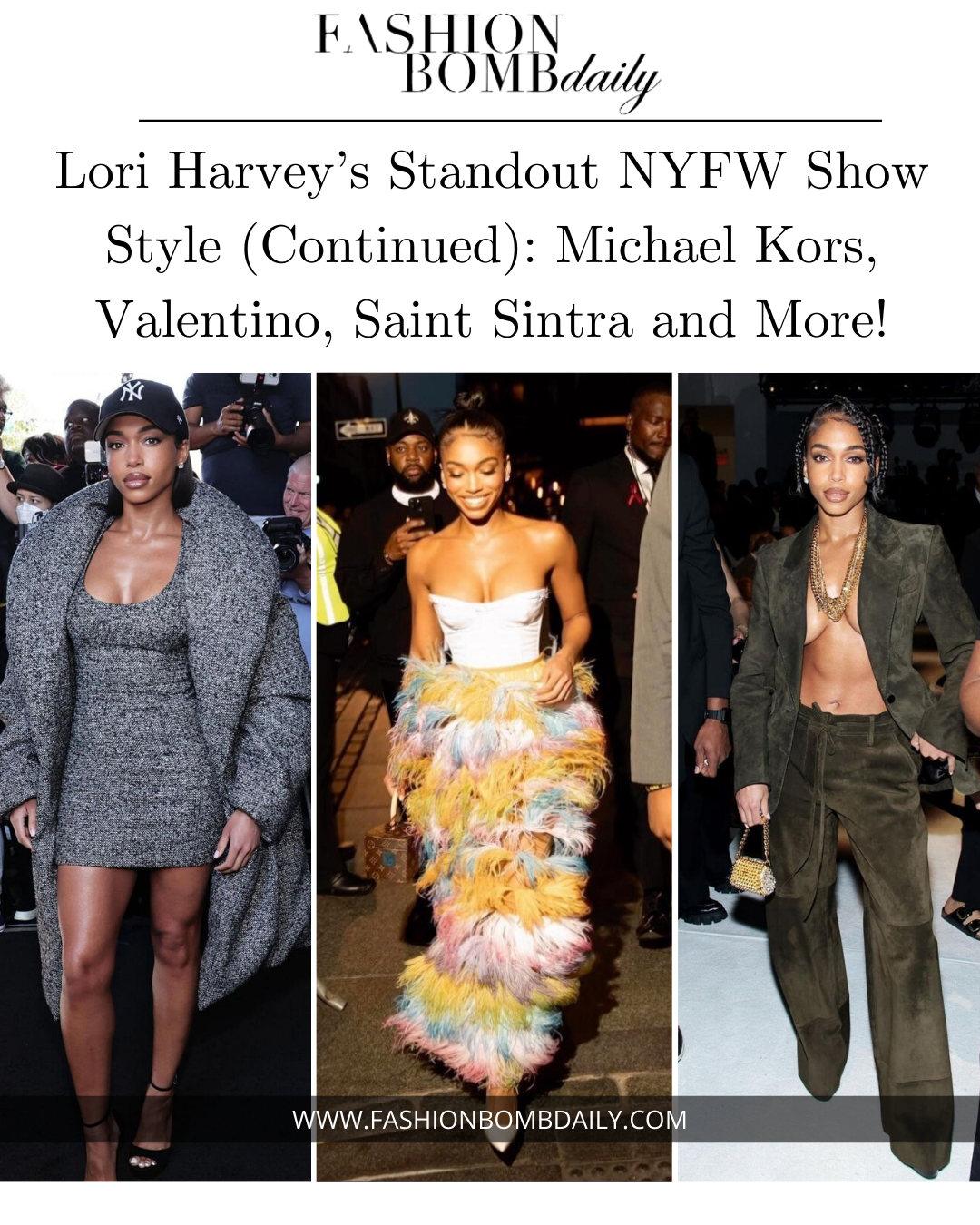 Tom Ford Spring 2023 Collection, Lori Harvey Styled a Suede Blazer With  Nothing Underneath at Tom Ford