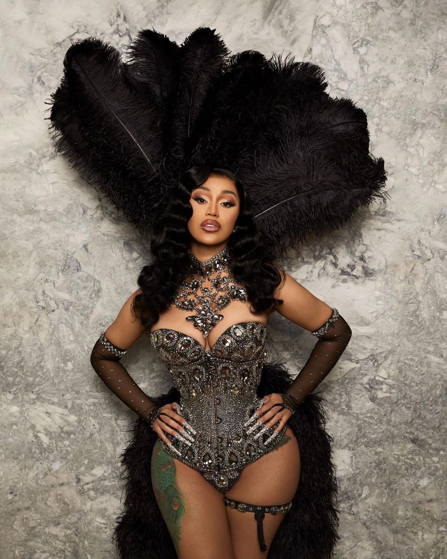 Cardi B Reveals a Second Burlesque Look that Didn’t Make It to Her Party