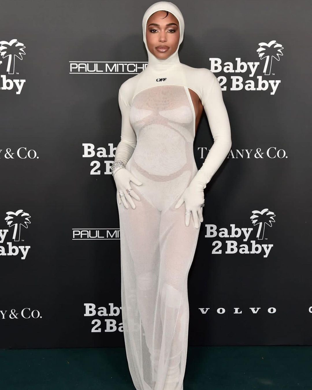 Top Looks at the Baby 2 Baby Gala Kim Kardashian in Pink Balenciaga Lori Harvey in Sheer Off White Kelly Rowland in Georges Chakra and More3