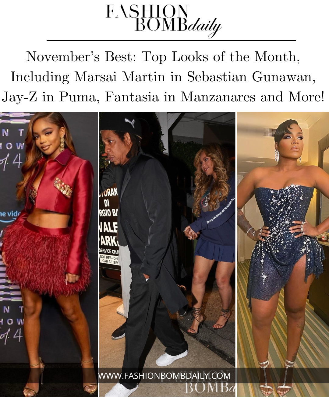 Top Looks of the Month, Including Marsai Martin in Sebastian Gunawan, Jay-Z in Puma, Fantasia in Manzanares and More!