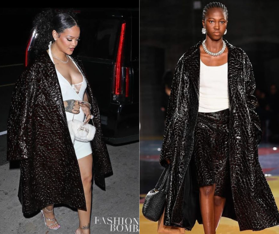 Rihanna celebrates in Bottega Veneta, Cassie Leads in Lace by Tanaya, and Wendy William noticed in Louis Vuitton, Fendi, and Gucci
