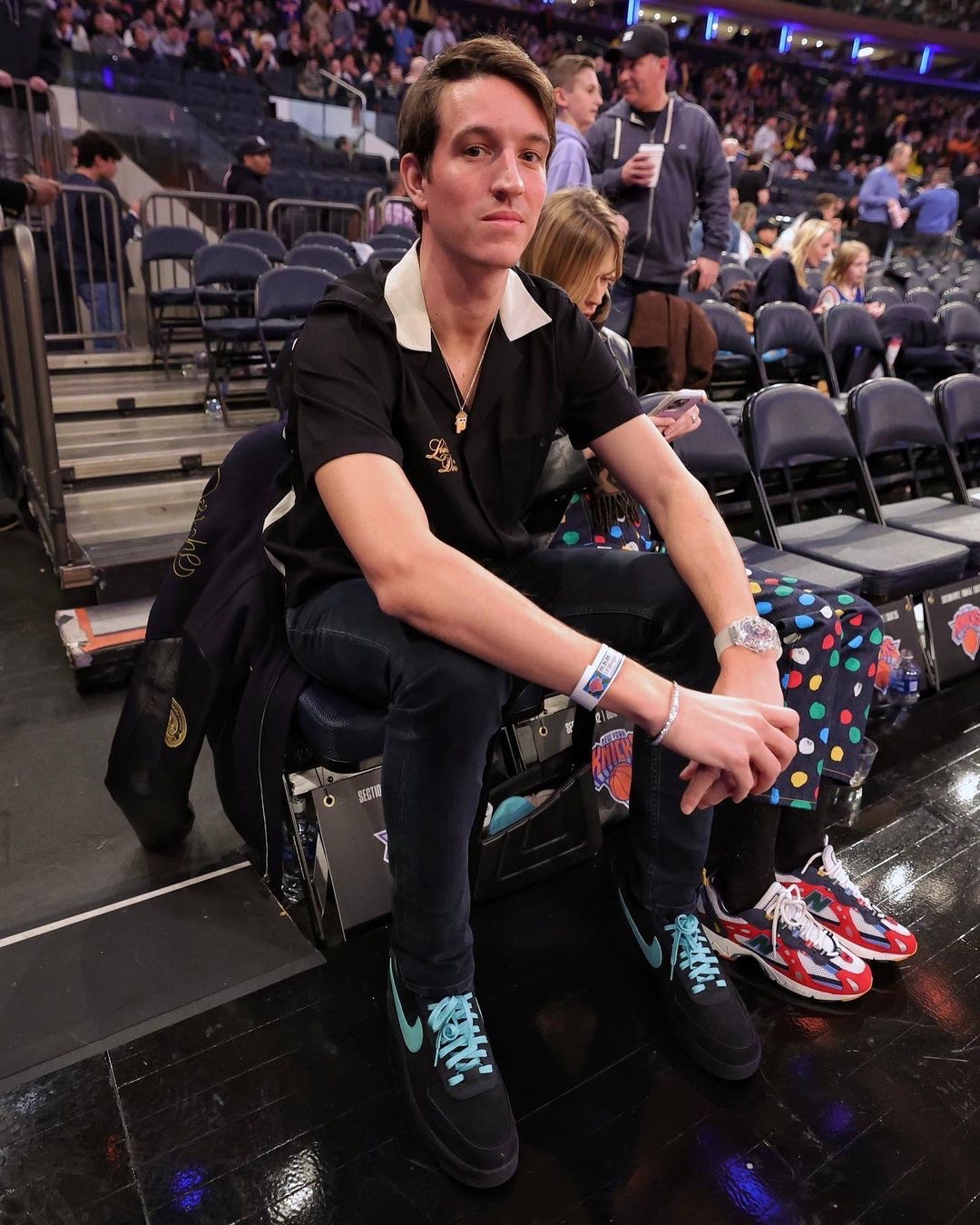 Tiffany & Co. Executive Alexandre Arnault Sits Courtside in the