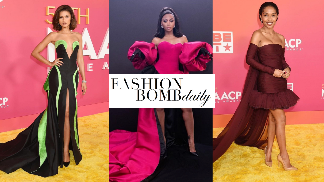 The Best Dressed Celebs at the 2023 NAACP Awards: Zendaya in Versace and Dior Achieves, Yara Shahidi in Giambattista Valli, Bresha Webb in Harbison Studio and  More