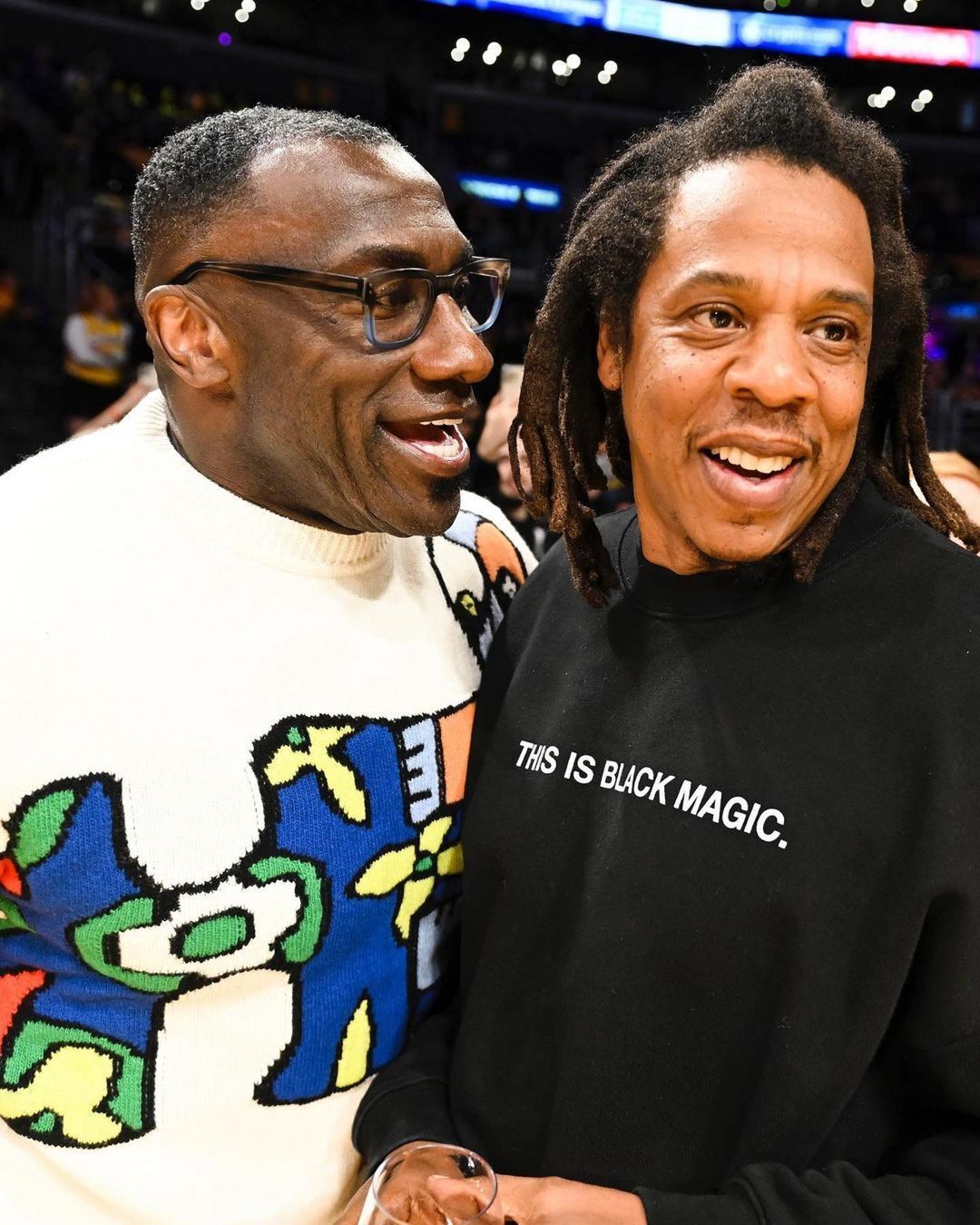 On the Scene Courtside at Lebron James' Record Breaking Game: Shannon  Sharpe in Louis Vuitton, Jay-Z in Kelly Rowland's Shop, Usher in Rick Owens  and More – Fashion Bomb Daily