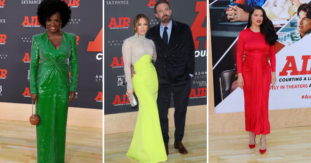 On the Scene on the Los Angeles Air Premiere with Jennifer Lopez in Antonio Grimaldi, Viola Davis in Roland Mouret, Tiffany Haddish in Stevie Edwards and Extra