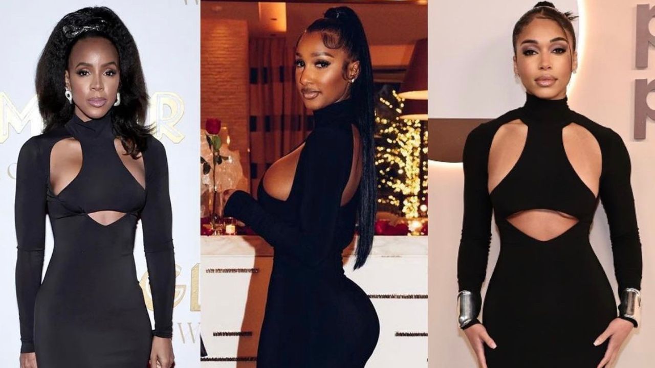 Kelly Rowland, Lori Harvey and Bernice Burgos Spotted in LaQuan Smith Design
