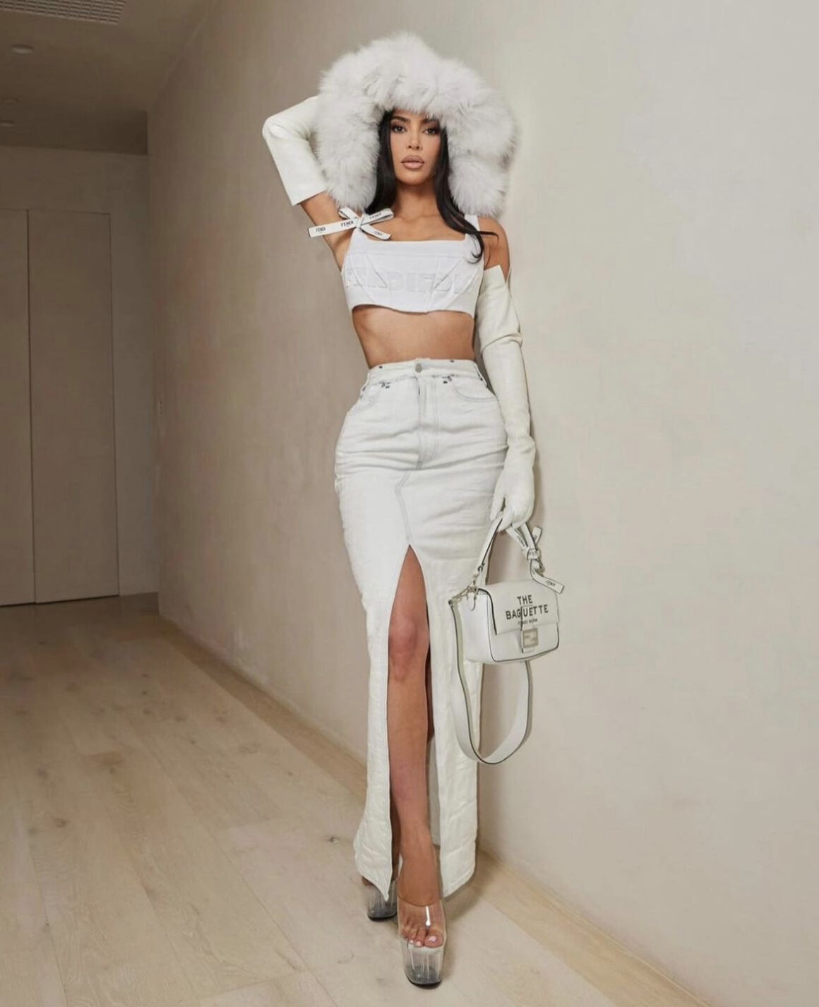 Kim Kardashian Posed in Fendi X Marc Jacobs RE23 Capsule Collection ...