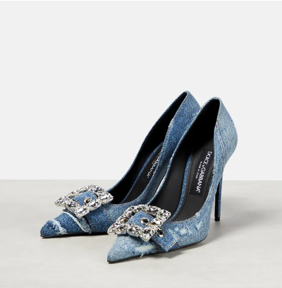Bomb Accessories of the Day: Dolce & Gabbana’s $1,377 Patchwork Denim Pumps