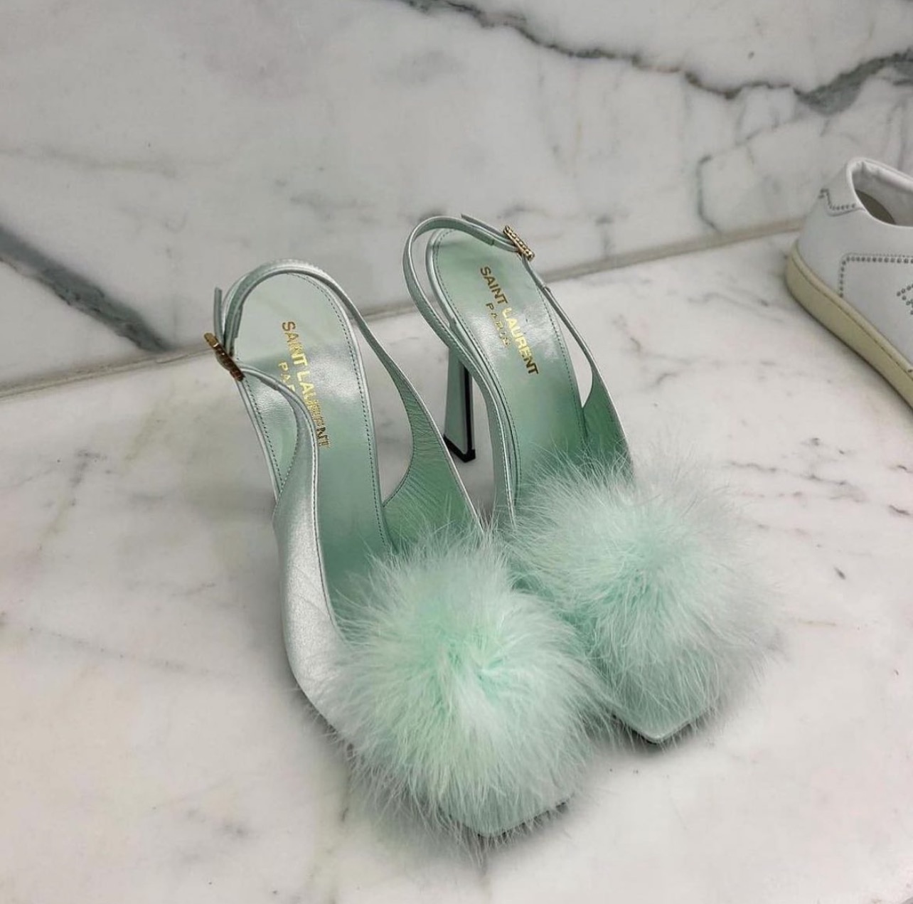 Bomb Accessory of the Day: YSL Has The Perfect Mint Green Tone Heels For Your Summer Must-Have Shoe Collection