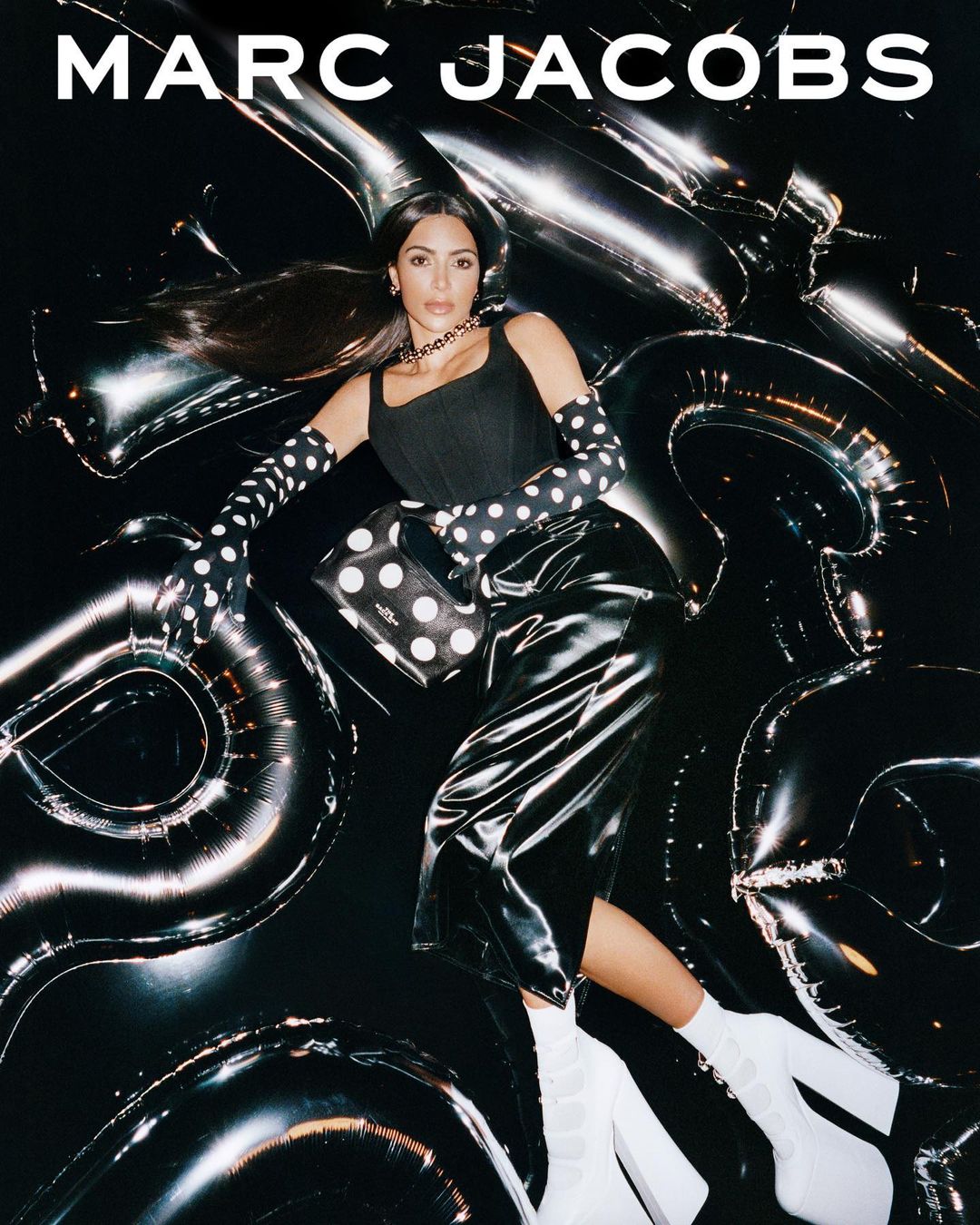 Kim Kardashian Poses in Polka Dots As the Face of Marc Jacobs Fall 2023 ...