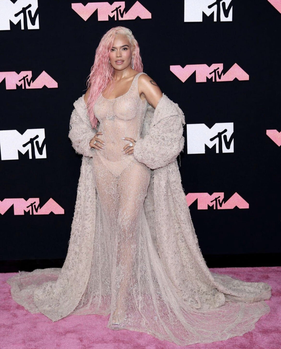 On the Scene at the 2023 VMAs Nicki Minaj in Dolce Gabbana Yung Miami in Han Kjobenhavn Cardi B in Dilara Doja Cat in Monse More 9