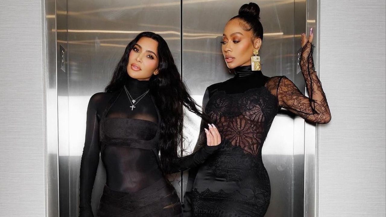 Kim Kardashian and Lala Bet on Black in Alaia and Tomford for a Reform Alliance Fundraiser Event