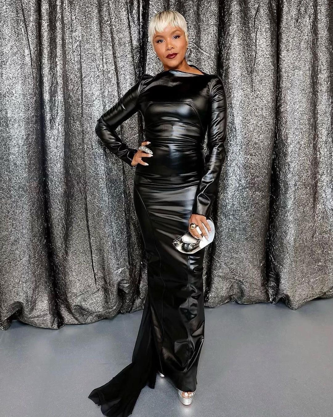 The Renaissance Movie Premiere Beyonce in a Custom Silver Versace Look Kelly Rowland in Metallic Jean Paul Gaultier Haute Couture Michelle Williams in a Black Bishme cromartie Gown More Celebs 5