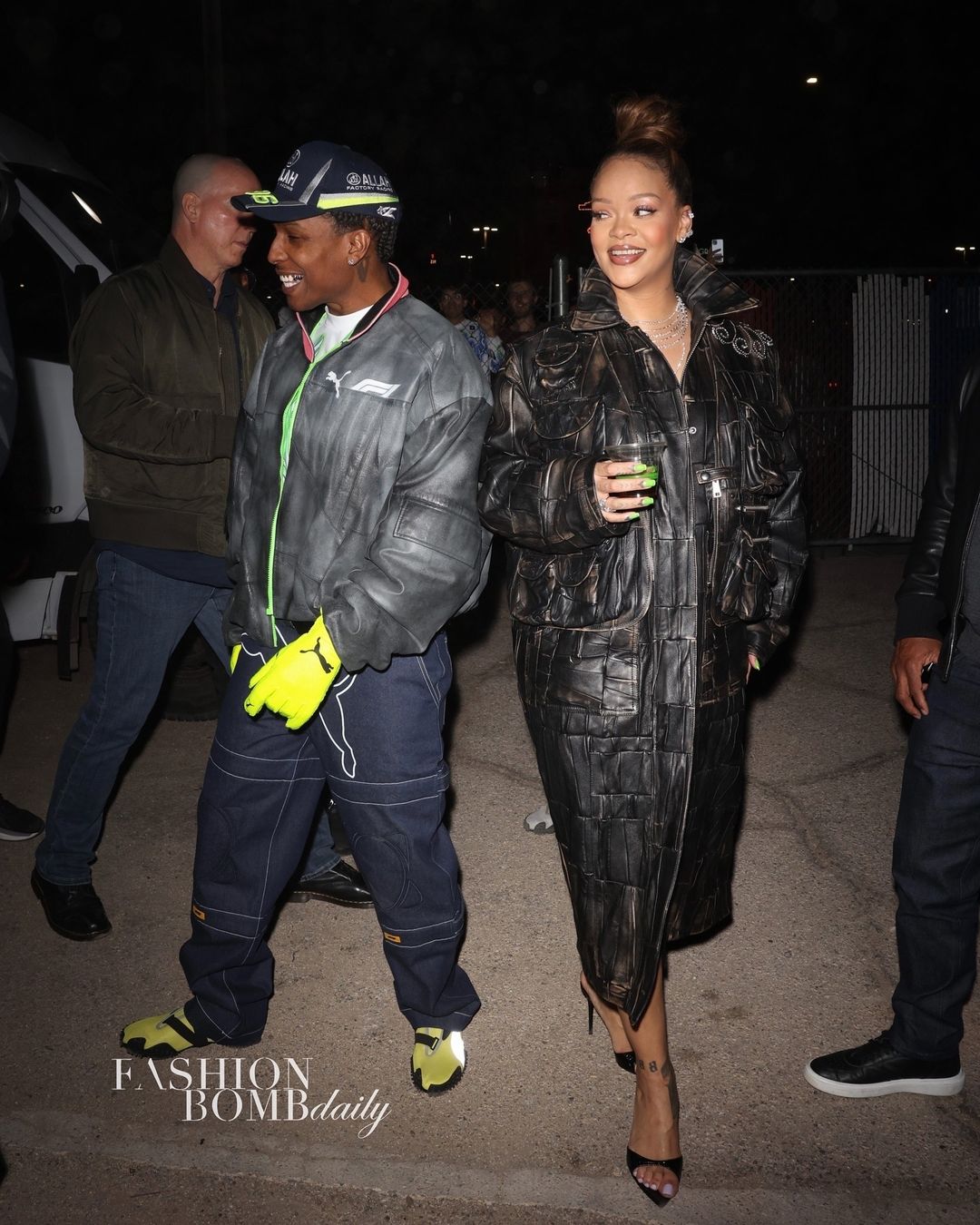 Rihanna Slays Las Vegas Streets in a Vintage Chicago Bulls Jersey and a Gucci Horsebit Shoulder Bag