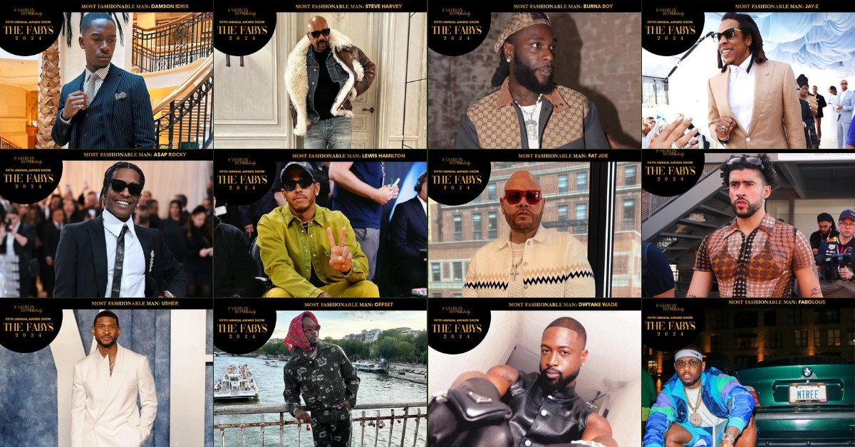 FABY’S 2023: Vote for Most Fashionable Man Including A$AP Rocky, Offset, Steve Harvey + More