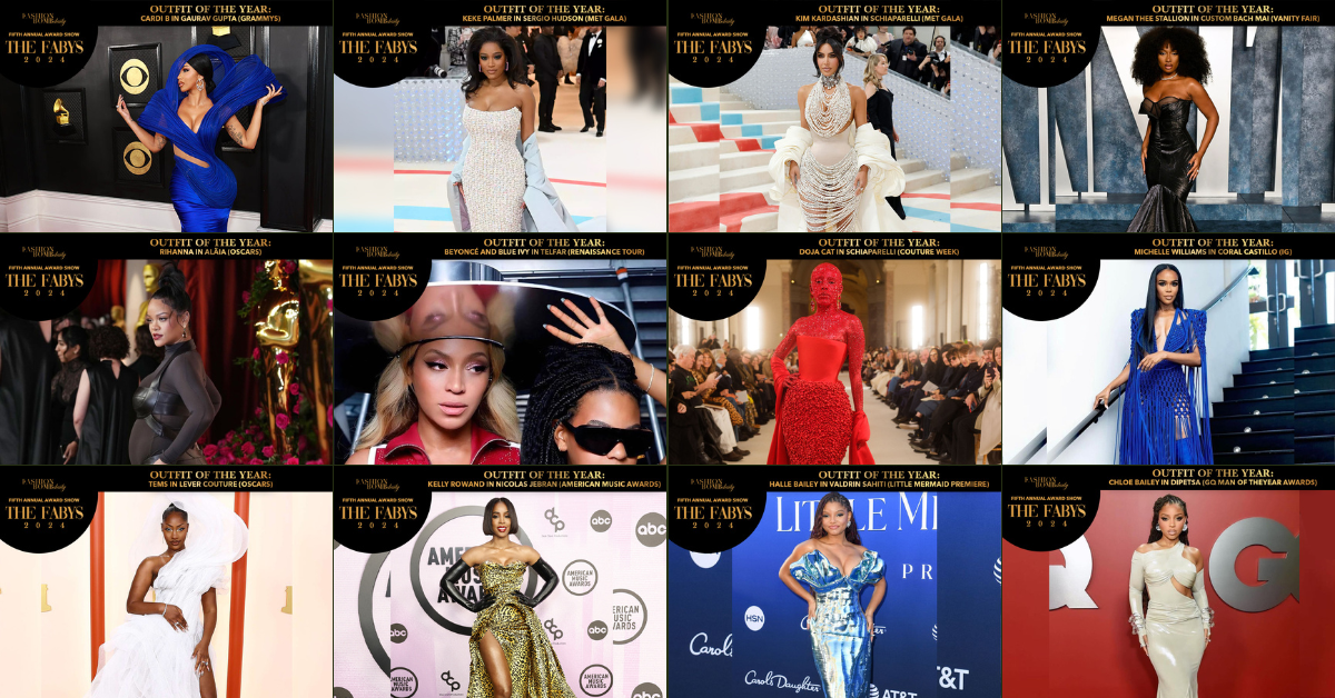 FABY’S 2023: Vote for Outfit of the Year Including Beyoncé & Blue Ivy in Telfar, Cardi B in Gaurav Gupta, Megan Thee Stallion in Custom Bach Mai + More