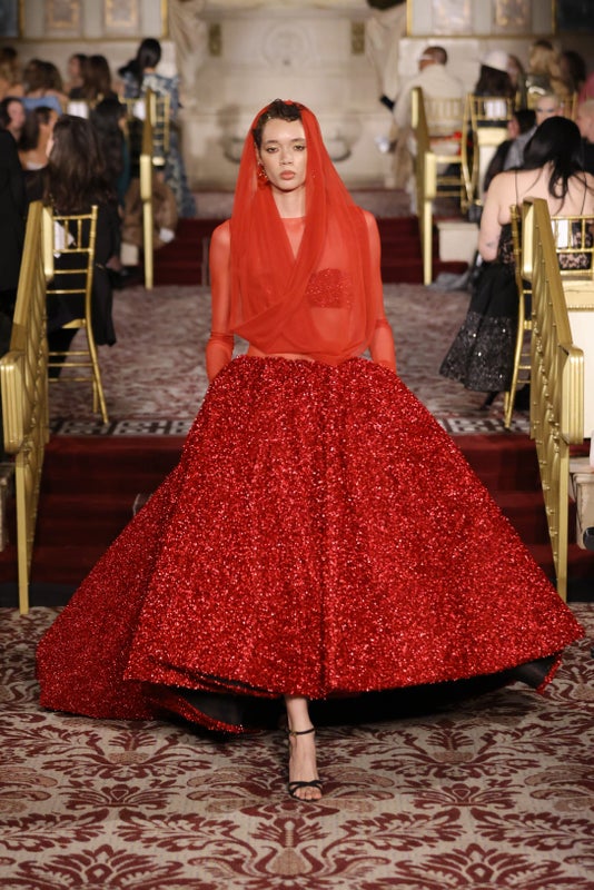 NYFW Christian Siriano FallWinter 24 Collection Runway Show Combined Glamour Sci Fi and Modernity 15