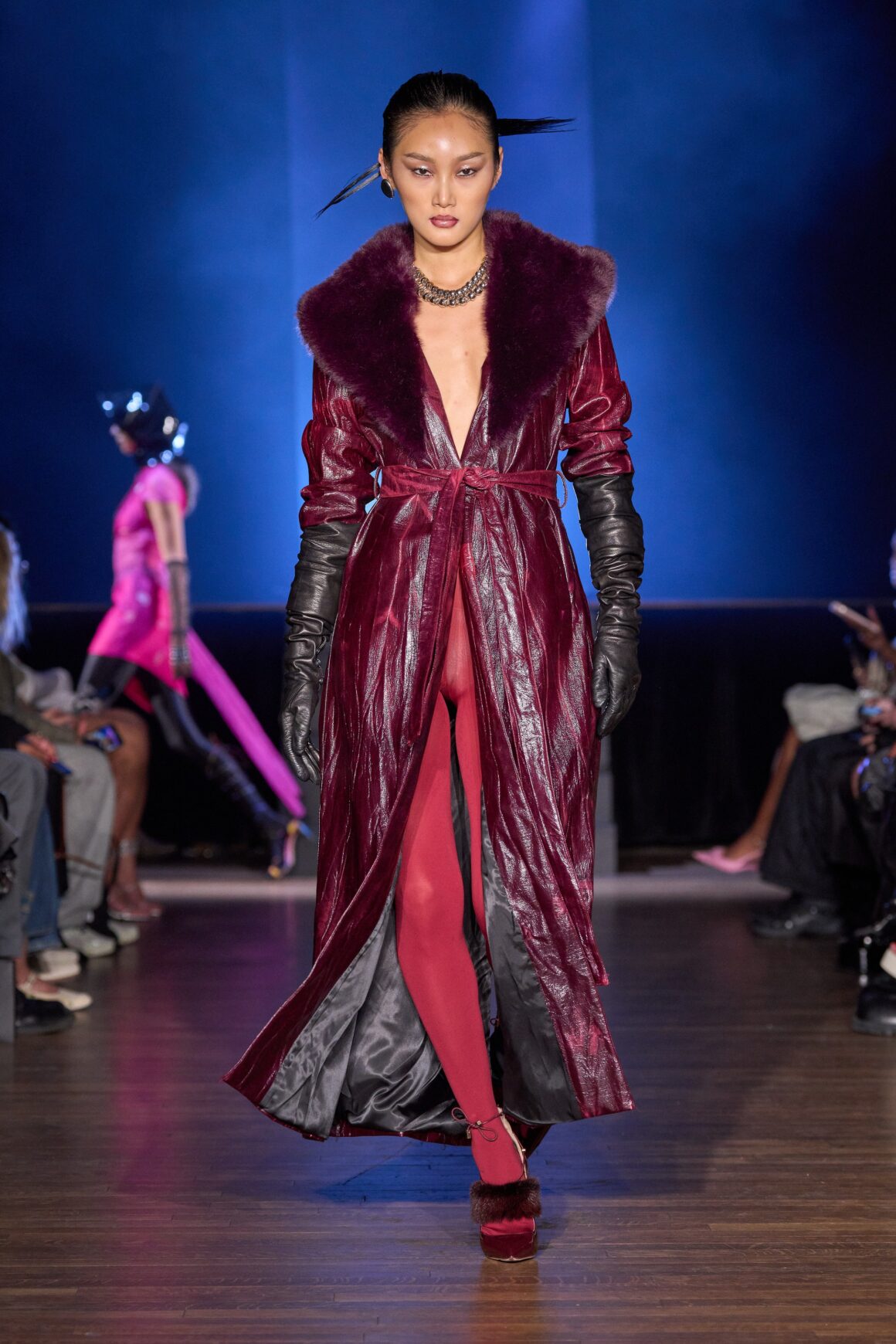 NYFW Kim Shuis Fall 2024 Collection Honors the Year of the Dragon with Vibrant Hues and Bold SIlhouettes 7