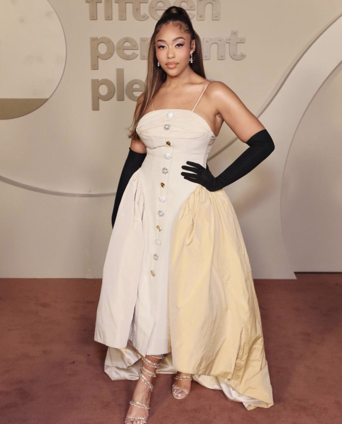 On the Scene The 2024 15 Percent Pledge Gala Featuring Kelly Rowland in Benchellal Jordyn Woods in Harbison.Studio Claire Sulmers in Matopeda Aurora James in Christopher John Rogers and More 0