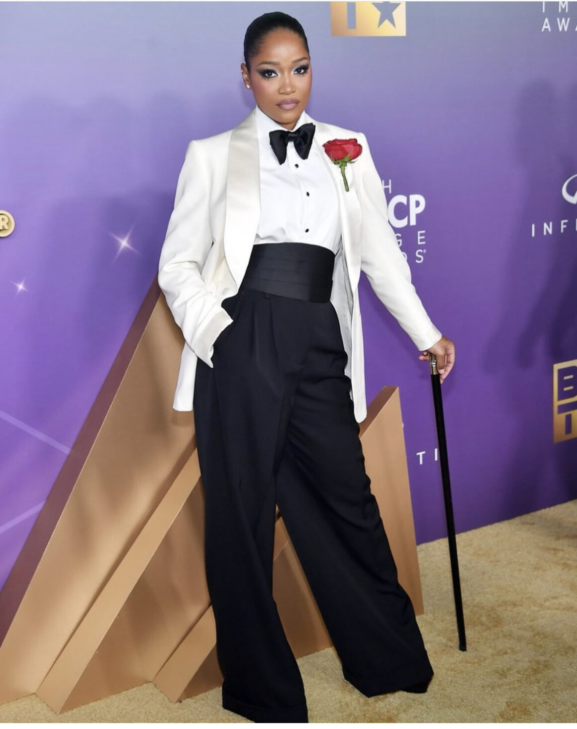 On the Scene at the 55th NAACP Image Awards Fantasia in Custom Mono Halley Bailey in Nicole Felicia Couture Tara Henson in Declare Tisha Campbell Martin in AnRfashions and More 10