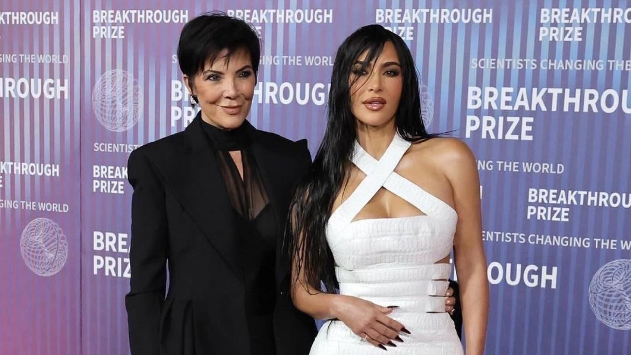 Fashion Bomb Duo: Kim Kardashian Attends the 2024 Breakthrough Prize Ceremony in a White Custom Alaïa Dress with Kris Jenner in a All Black Dolce & Gabbana Look