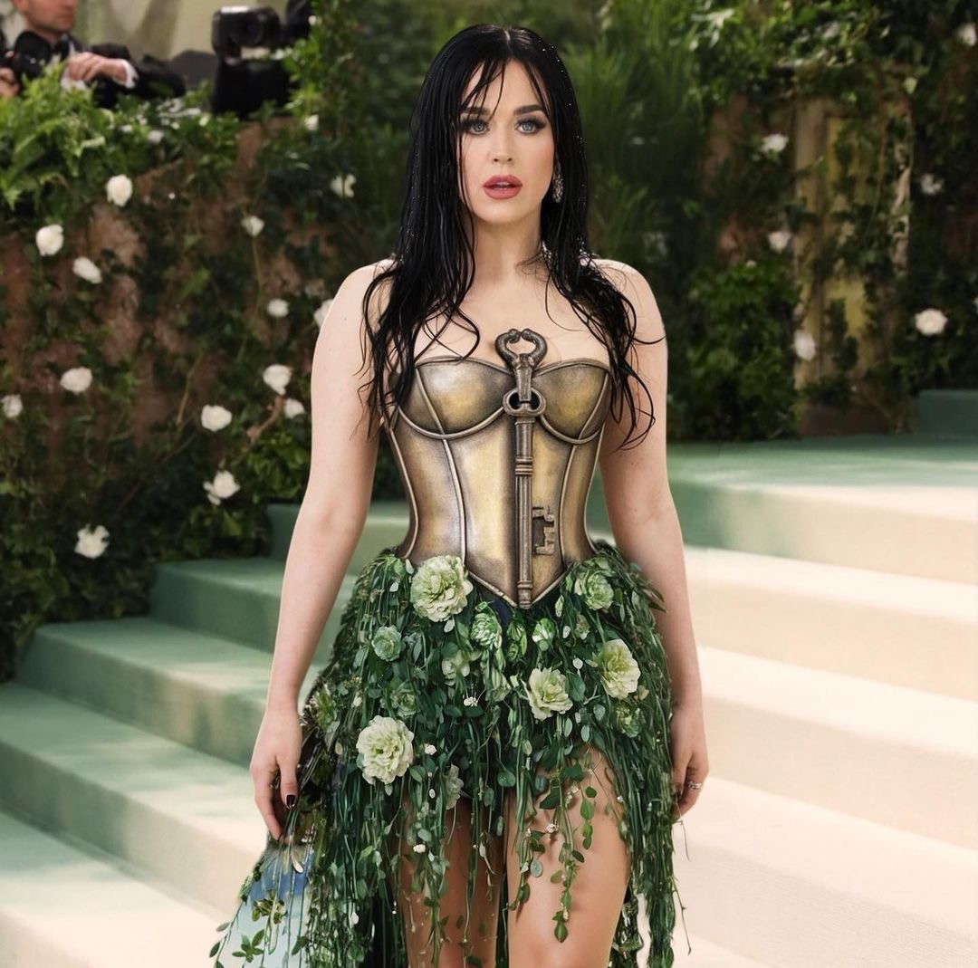 katy perry 2 Artificial Intelligence AI at the Met Gala 2024 Beyonce Rihanna Kanye West and More in Fictional Garden Inspired Looks