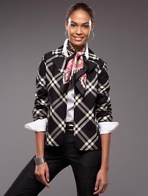 Splurge of the Day : Talbots Blanket Check Jacket