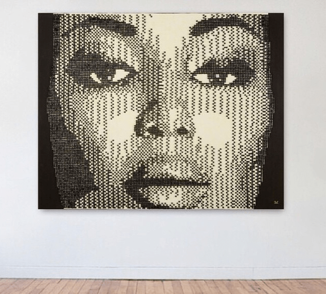 Bomb Product of the Day: Andre Woolery Art’s Naomi Campbell Pushpin Canvas Painting