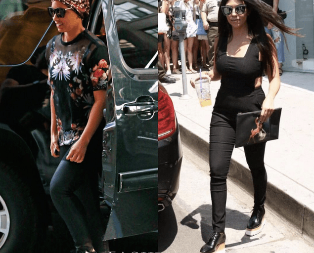 Who Wore it Better? Alicia Keys vs. Kourtney Kardashian in Stella McCartney’s Elyse Platform Brogues