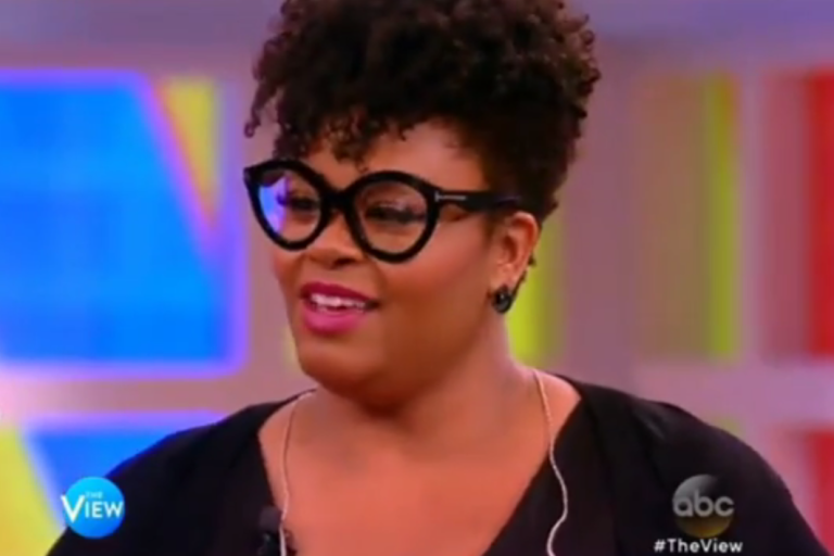 Wardrobe Query: Jill Scott’s The View Tom Ford Black Reader Glasses