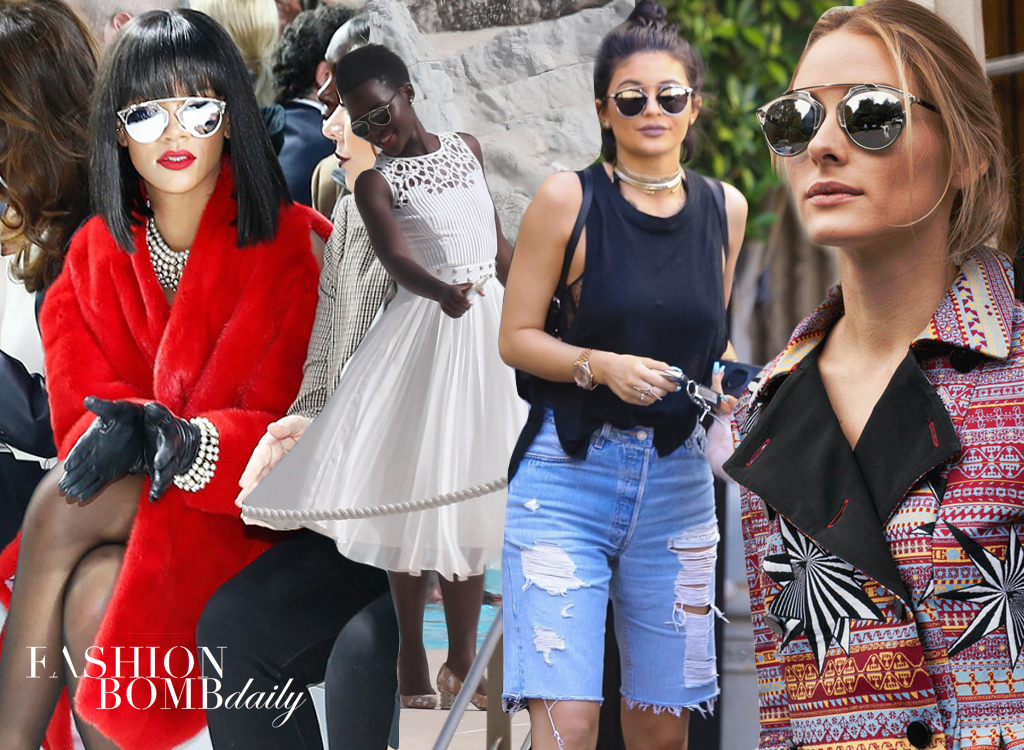 Dior mirrored unique designs sunnies ? Seen on celebs Dior Eyewear: A Celestial Fusion of Elegance and Celebrity  main image 3