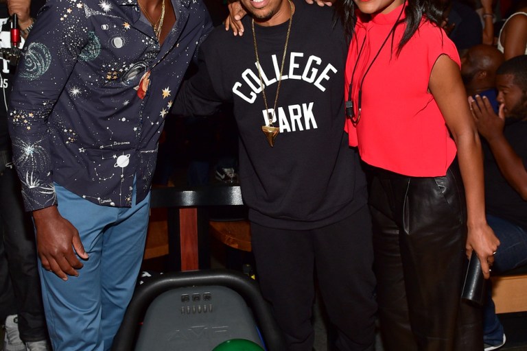 Men’s Fashion Flash: Dwyane Wade’s Ludacris Weekend Bowling Tournament Valentino Cosmo Planet Print Shirt