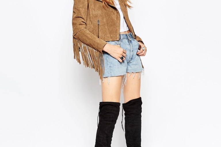 Bomb Product of the Day: ASOS’s Biker Jacket in Suede With Fringing