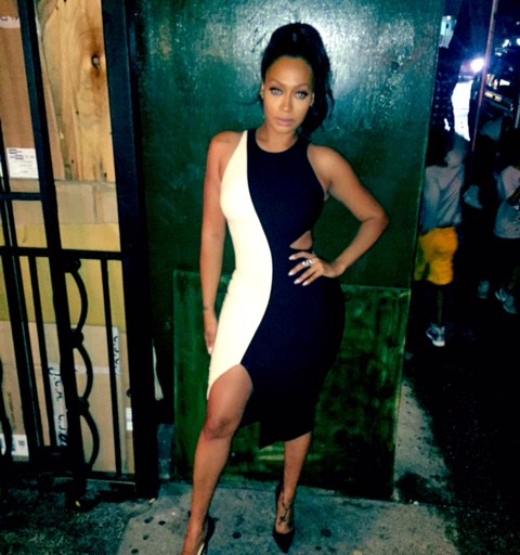 Splurge: Lala Anthony’s New York Fashion Week Kids Rock! Fashion Show Elizabeth and James Lunai Sleeveless Two-Tone Black and White Dress