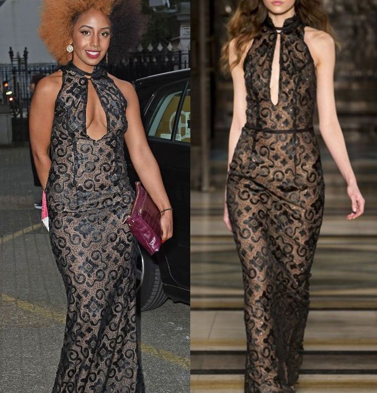 Hot! or Hmm… Jade Avia’s Sorapol Spring 2016 Show Mimi Tran Fall 2015 Lace High Neck Gown