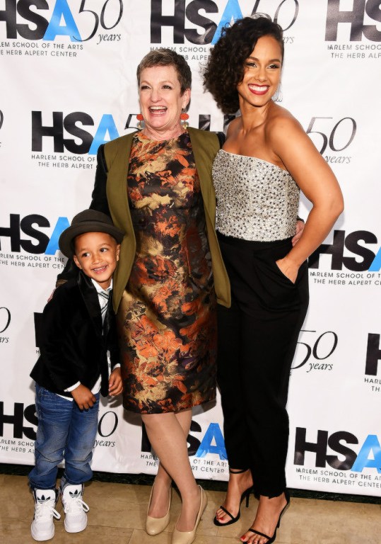 Splurge: Alicia Keys’s Harlem School of the Arts 50th Anniversary Kickoff Alice + Olivia Jeri Beaded Strapless Jumpsuit