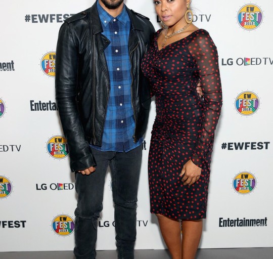 Splurge: Taraji P. Henson’s  Entertainment Weekly EW Fest Dolce & Gabbana Black and Red Polka Dot Dress and Christian Louboutin Toerless T Bar Red Suede Heels