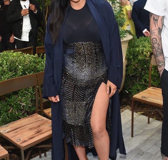 Hot! or Hmm….: Kim Kardashian West’s CFDA/Vogue Fashion Fund Show and Tea Altuzarra Fall 2015 ‘Faulk’ Skirt in Velvet Devore