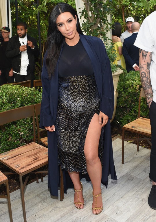 Hot! or Hmm….: Kim Kardashian West’s CFDA/Vogue Fashion Fund Show and Tea Altuzarra Fall 2015 ‘Faulk’ Skirt in Velvet Devore