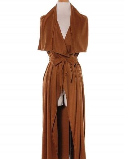 Bomb Product of the Day: Goddess Collection’s Kimberly Suedette Sleeveless Trench