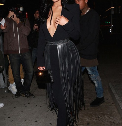 Splurge: Kylie Jenner’s Nice Guy LA YVY Long Black Fringed Belt + Get the Look for Less