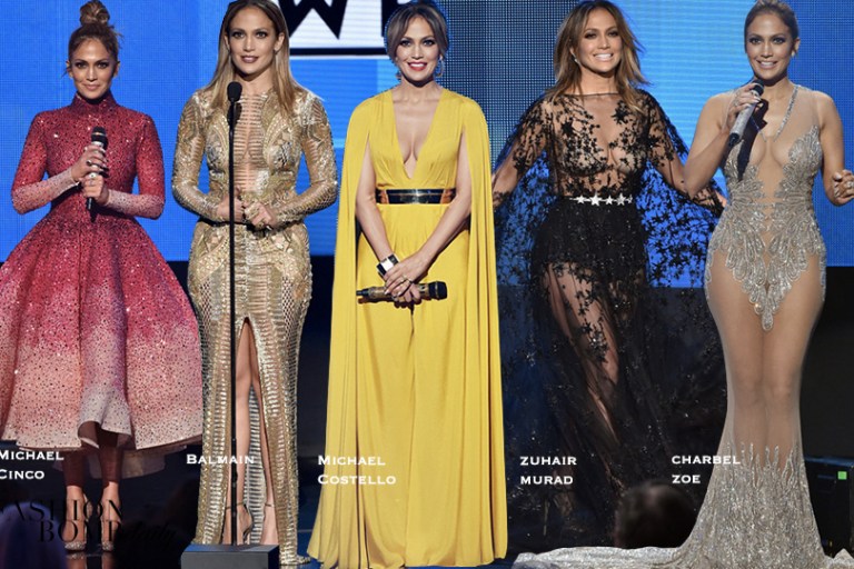 Jennifer Lopez’s 2015 American Music Awards Outfits: Zuhair Murad, Charbel Zoe, Michael Cinco, and more!
