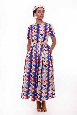 Bomb Product of the Day: TNL Things Nigerian’s Love Blue Print Maxi