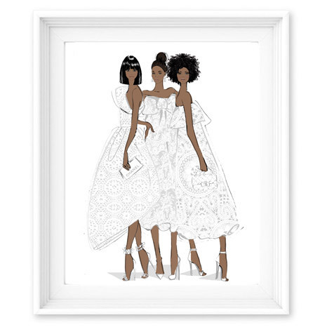 Bomb Product of the Day: Megan Hess’s Enchanted African-American Fashion Prints