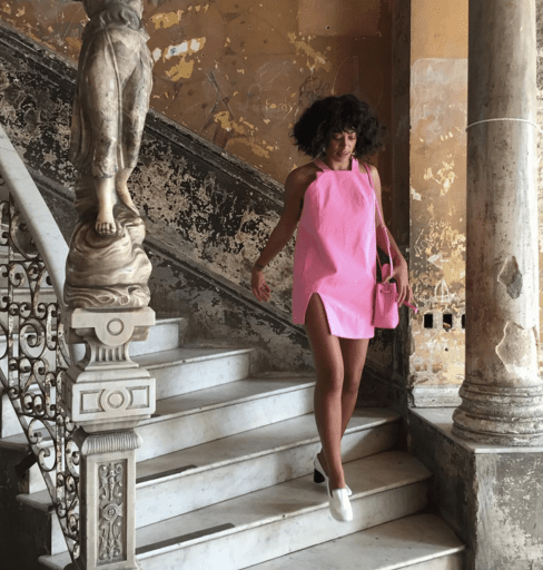 Splurge: Solange Knowles’s Cuba Furla Pink Stacy Bucket Bag