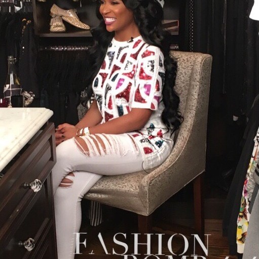 Bomb Product of the Day: Meow and Barks Boutique’s Multi Color Sequin T-Shirt Dress as Worn by Marlo Hampton