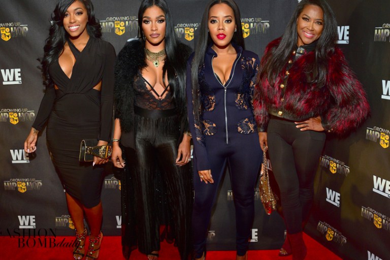 Splurge: Angela Simmons’s Growing Up Hip Hop Atlanta Premiere Ms. Decordon Navy Lace and Scuba Jumpsuit + On the Scene with Porsha Stewart, Joseline Hernandez, and More!