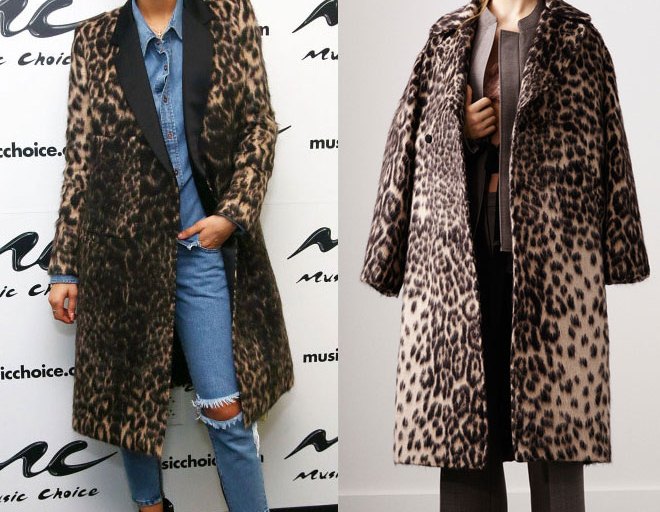 Hot! or Hmm…: Zendaya’s Music Choice Fall 2015 Ports 1961 Leopard Coat