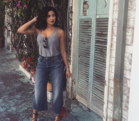 Mail Bombs: Julissa Bermudez’s Instagram 7 for All Mankind Culotte Jeans, Angela Simmons’s Zara Yellow Leather Jacket, and Amber Rose’s SXSW Boohoo Johanna Chocolate Brown Halter Jumpsuit!